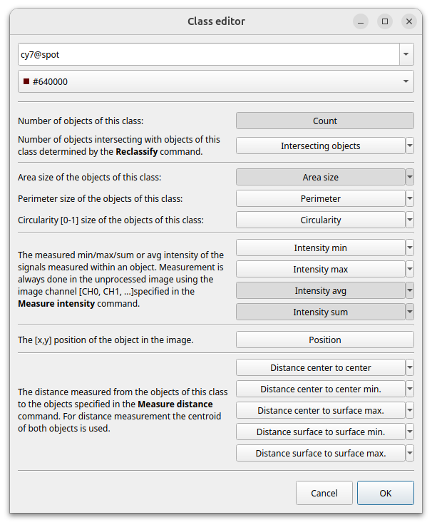 Class editor
